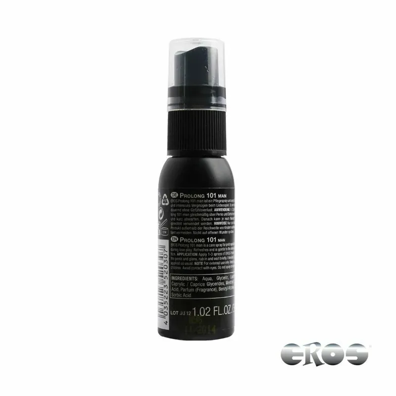 EROS(德國) Prolong 101 Man 延時噴霧 30ml 3 Prolong 101 Man 延時噴霧 德國製 無麻醉劑 水性溫和 延時噴霧 30ml