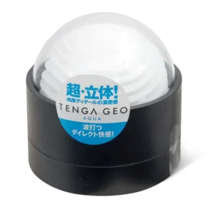 TENGA (日本) GEO AQUA 水紋球飛機杯｜水波紋結構・柔彈凝膠材質・可翻轉清洗