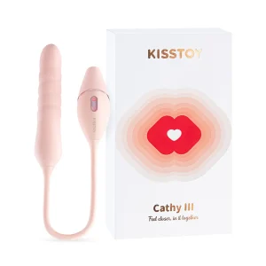 KISSTOY Cathy III APP 遙控雙重刺激推吸按摩棒 粉色