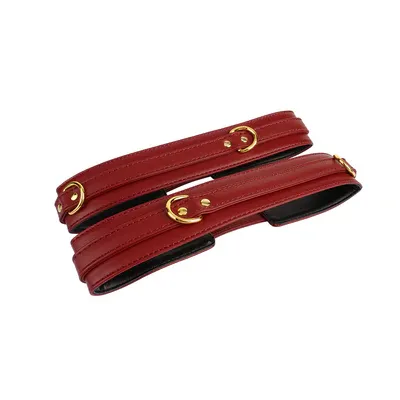 CHISA – Wrist to Thigh Cuff Set 高級手扣 × 大腿扣套裝 黑色/紅色 8 CHISA Wrist to Thigh Cuff Set