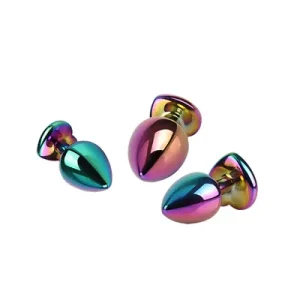 CHISA 彩虹心型肛塞套裝 Rainbow Heart Butt Plug