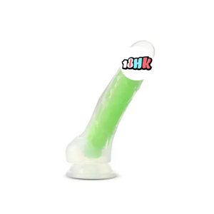 Blush Neo Elite Glow 深霓虹綠夜光假陽具正面展示