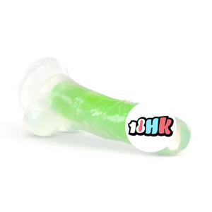 Blush Neo Elite Glow 深霓虹綠夜光假陽具正面展示