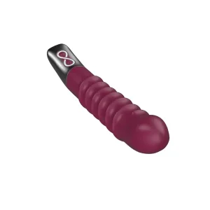 TITANA 360度上下旋轉震動棒 寶石紅色