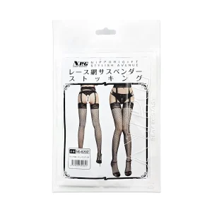 NPG 蕾絲吊帶連身網襪 NO-6202